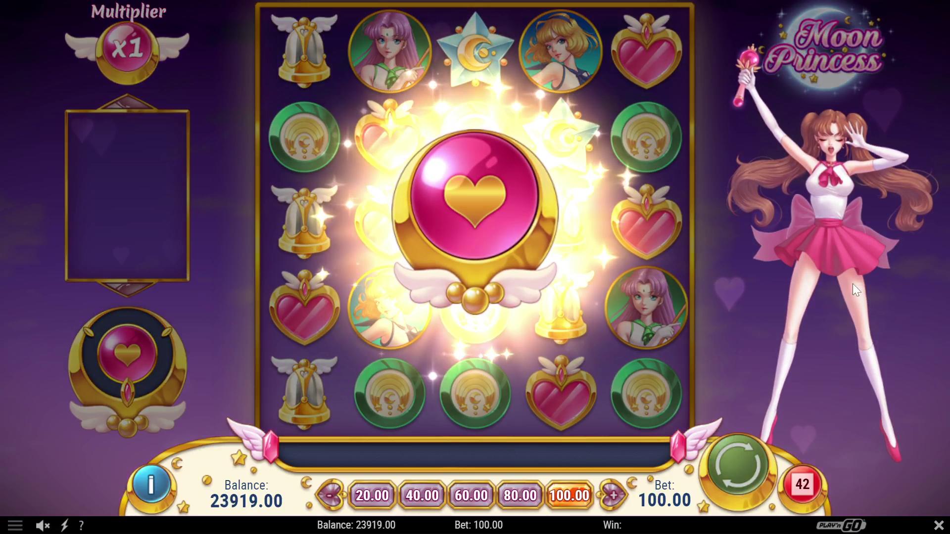 Conservative strategy of the Moon Princess slot