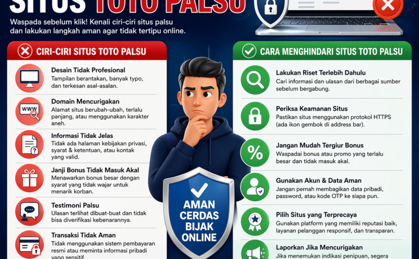 Tips Mengenali dan Menghindari Situs Toto Palsu